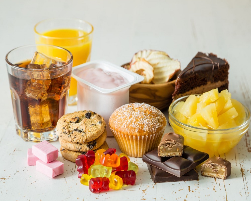 High sugar foods and drinks