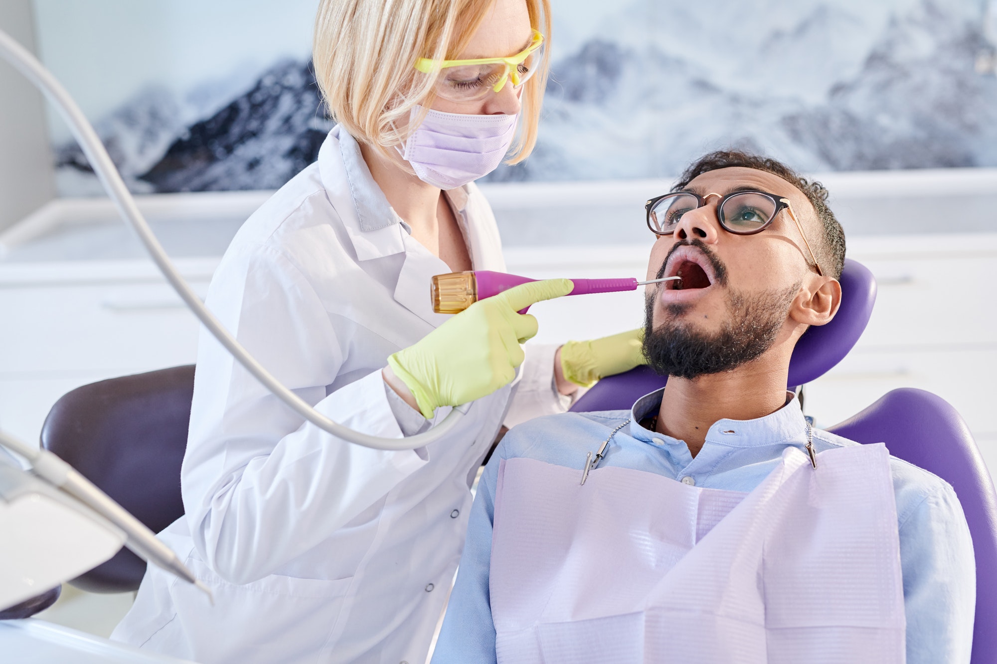 undergoing professional teeth cleaning - Channel Islands Family Dental Office | Dentist In Ventura County