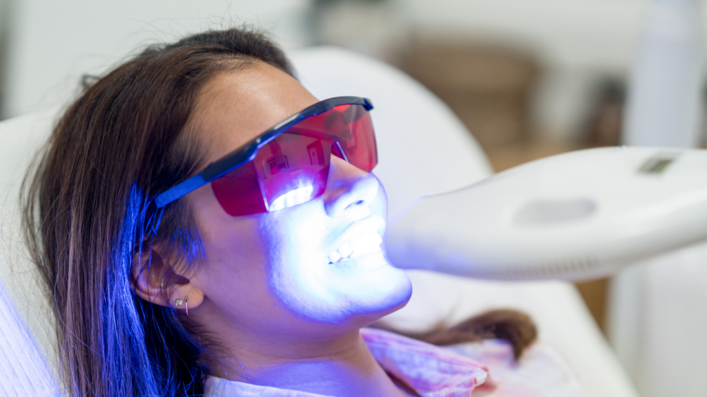 laser teeth whitening with zoom