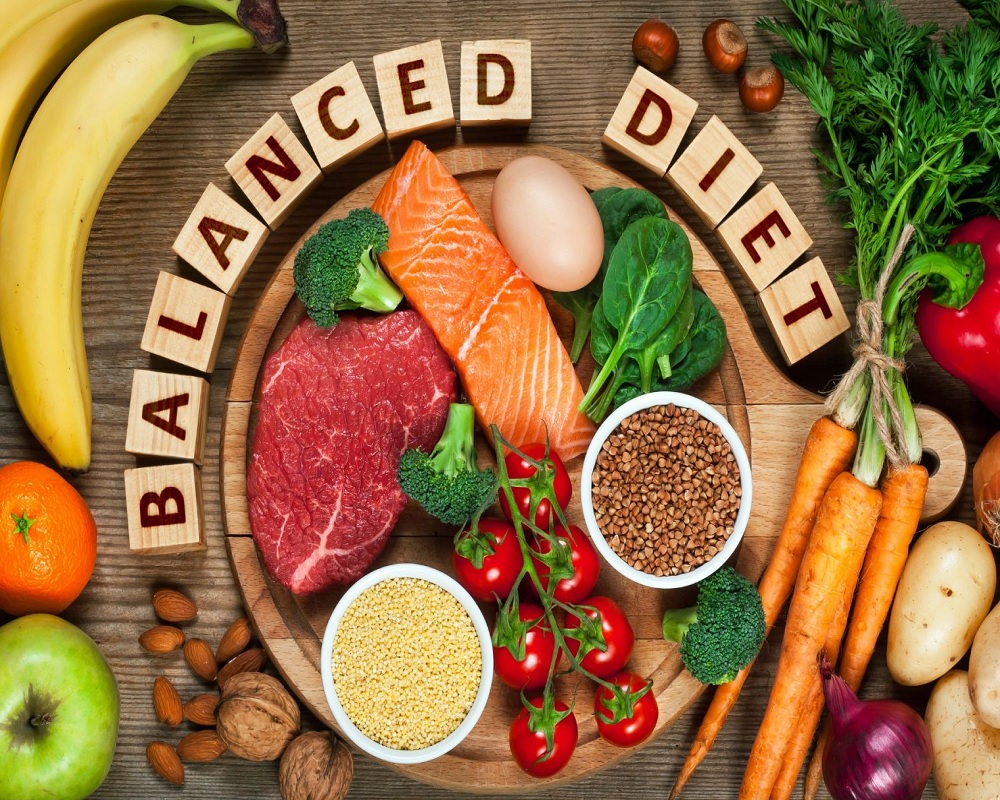 Balanced diet and nutrition