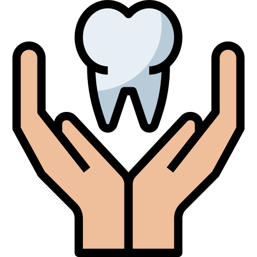 Teeth and hands Icon