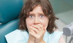 kid in a dental clinic