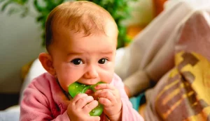 teething baby