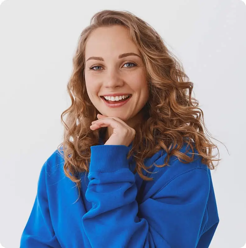 girl smiling