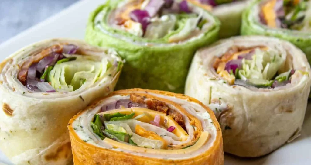  turkey wrap with veggies