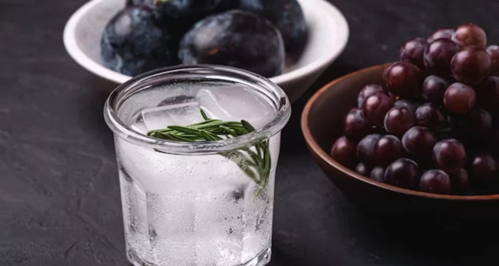 Grape and Rosemary Water