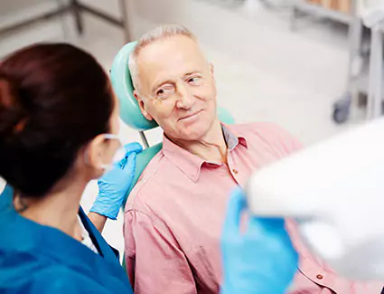 patient and dentist