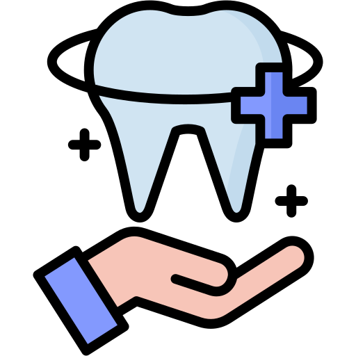 teeth icon with plus sign