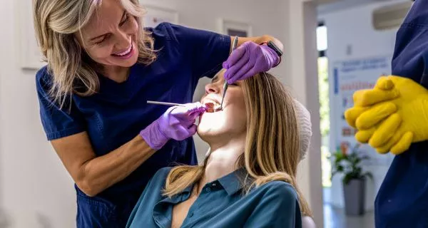 What does a typical women's oral health appointment look like at our clinics?